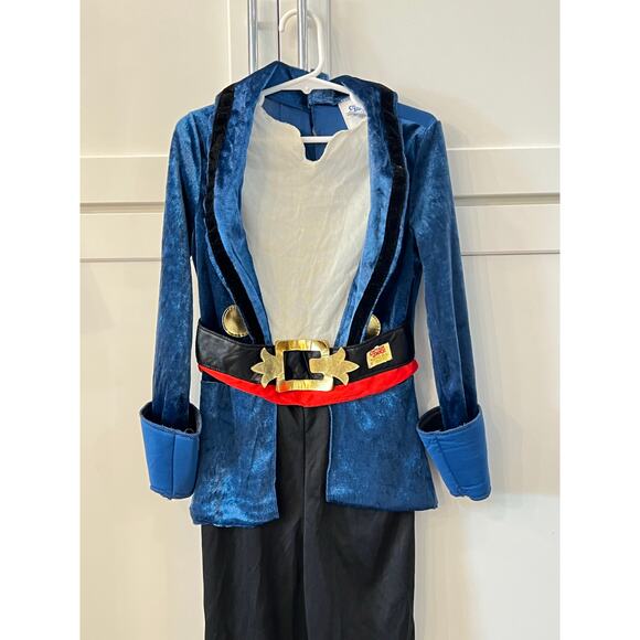 Disney CAPTAIN JAKE and THE NEVERLAND Costume Boys Sz 4-6X L Halloween Jumpsuit - Picture 6 of 11